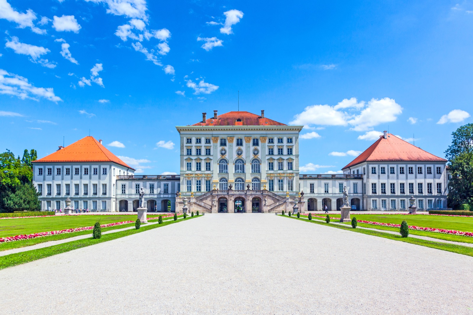 Frontansicht von Schloss Nymphenburg